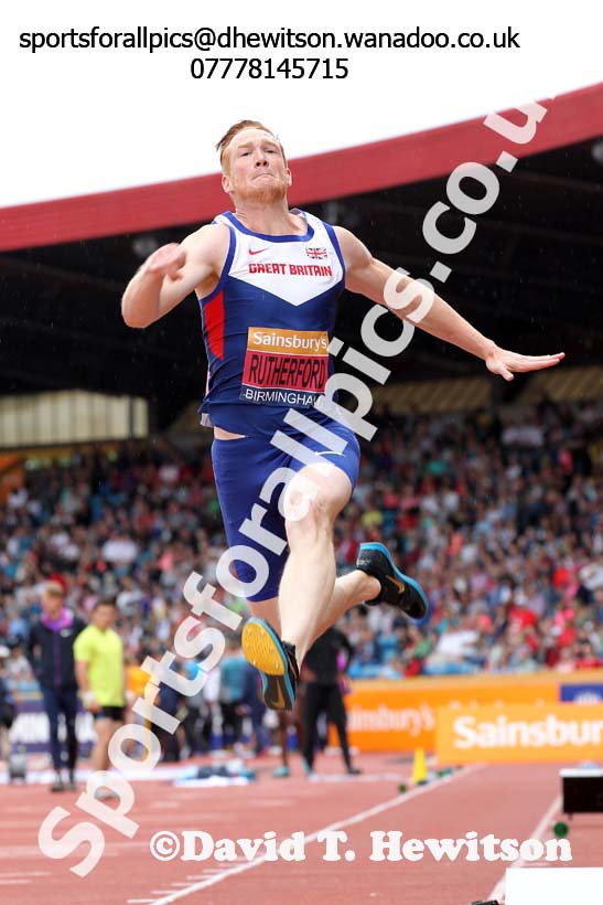 Mens long jump, Sainsbury's British Champs, Alexander Stadium, Birmingham. Photo: David T. Hewitson/Sprts for All Pics